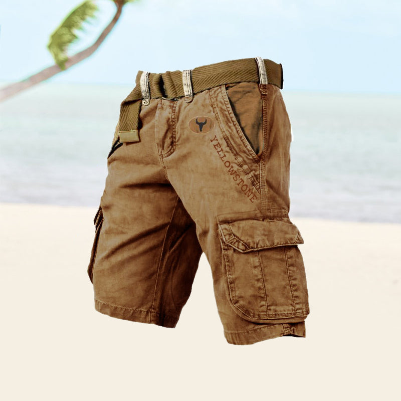 Men's Summer Cargo Shorts With Multiple Pockets