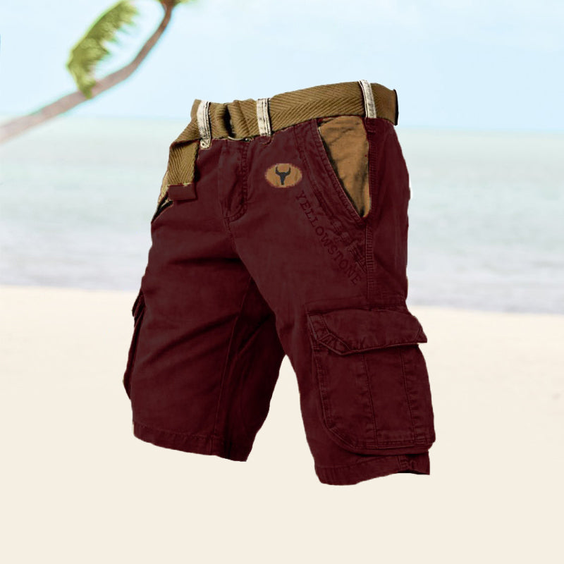 Men's Summer Cargo Shorts With Multiple Pockets