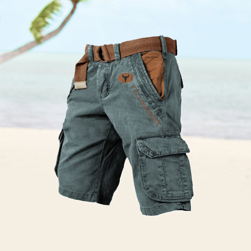 Men's Summer Cargo Shorts With Multiple Pockets