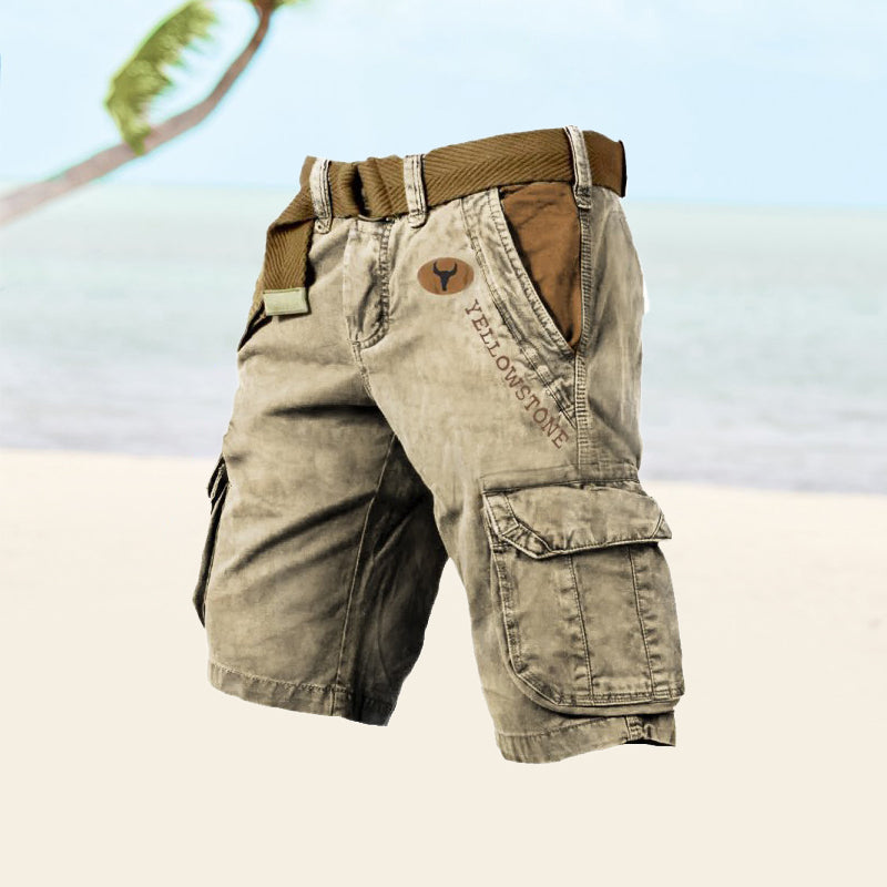 Men's Summer Cargo Shorts With Multiple Pockets