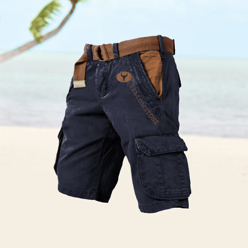 Men's Summer Cargo Shorts With Multiple Pockets