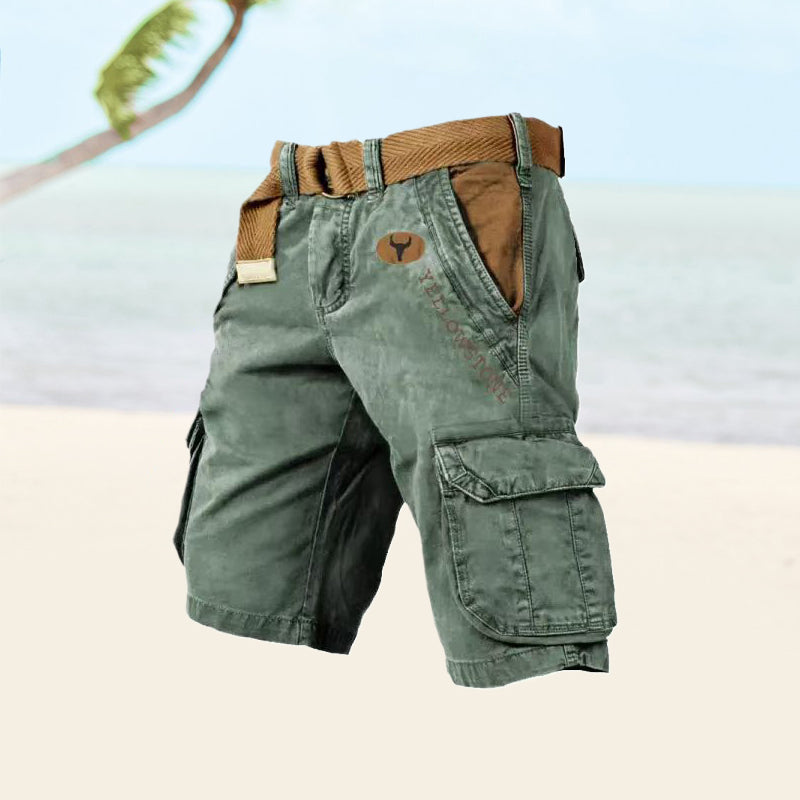 Men's Summer Cargo Shorts With Multiple Pockets