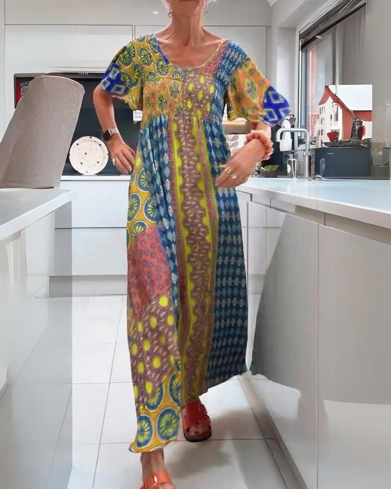BOHEMIAN MAXI BOHO DRESS