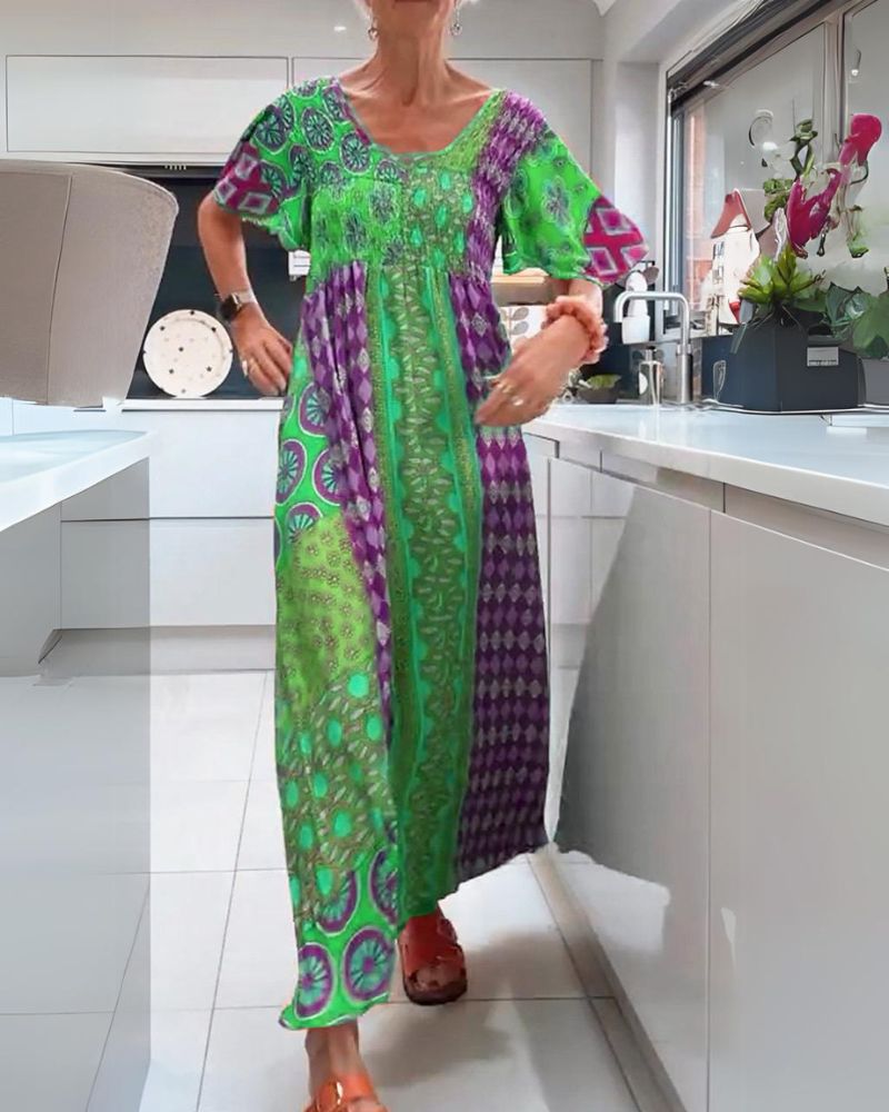 BOHEMIAN MAXI BOHO DRESS