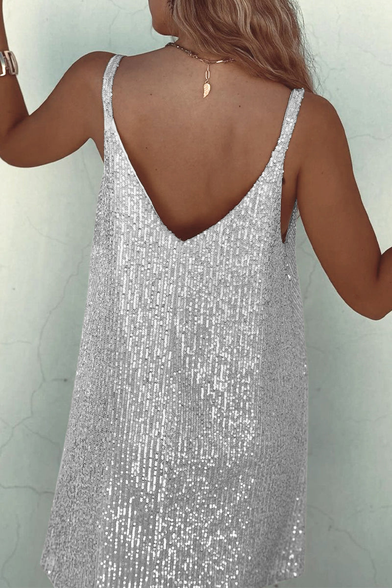 MINI SEQUIN PARTY DRESS