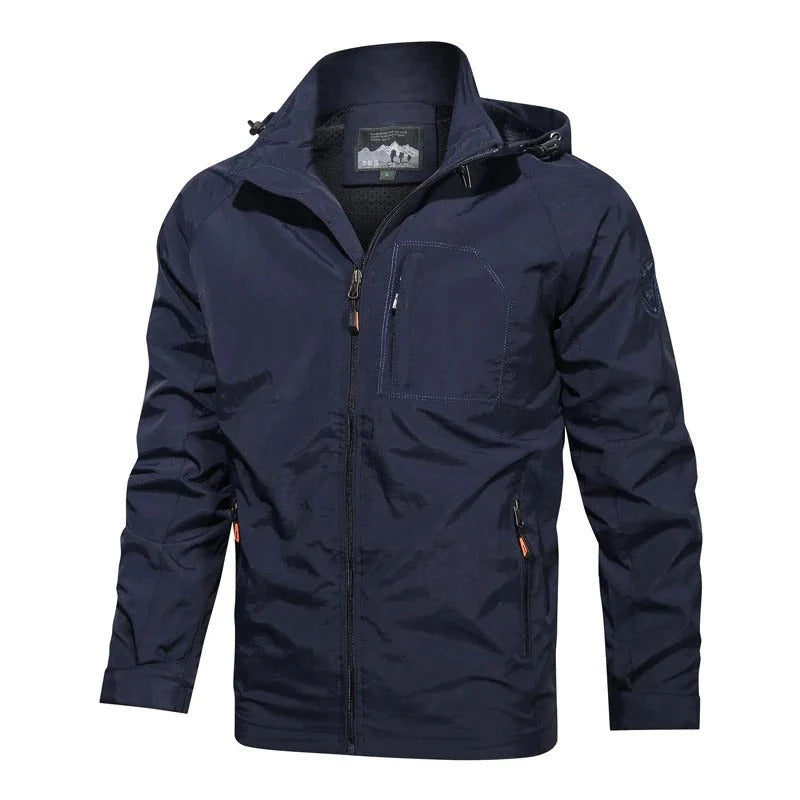 Men's Lightweight Summer Jacket With Zip Front