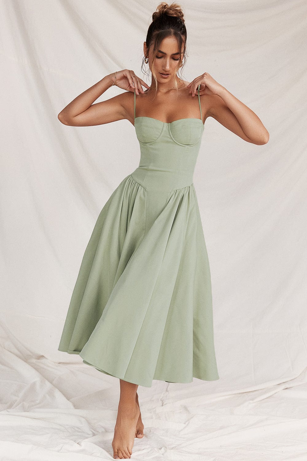 SATIN SUMMER DRESS | MAXI