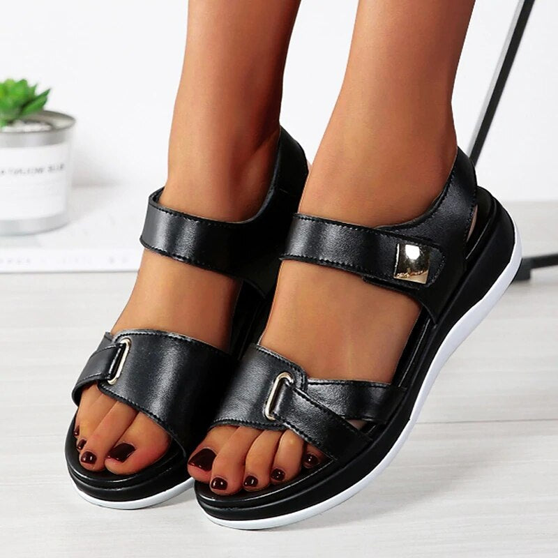Women's Orthopedic Sandals With Adjustable Straps & Cushioned Footbed