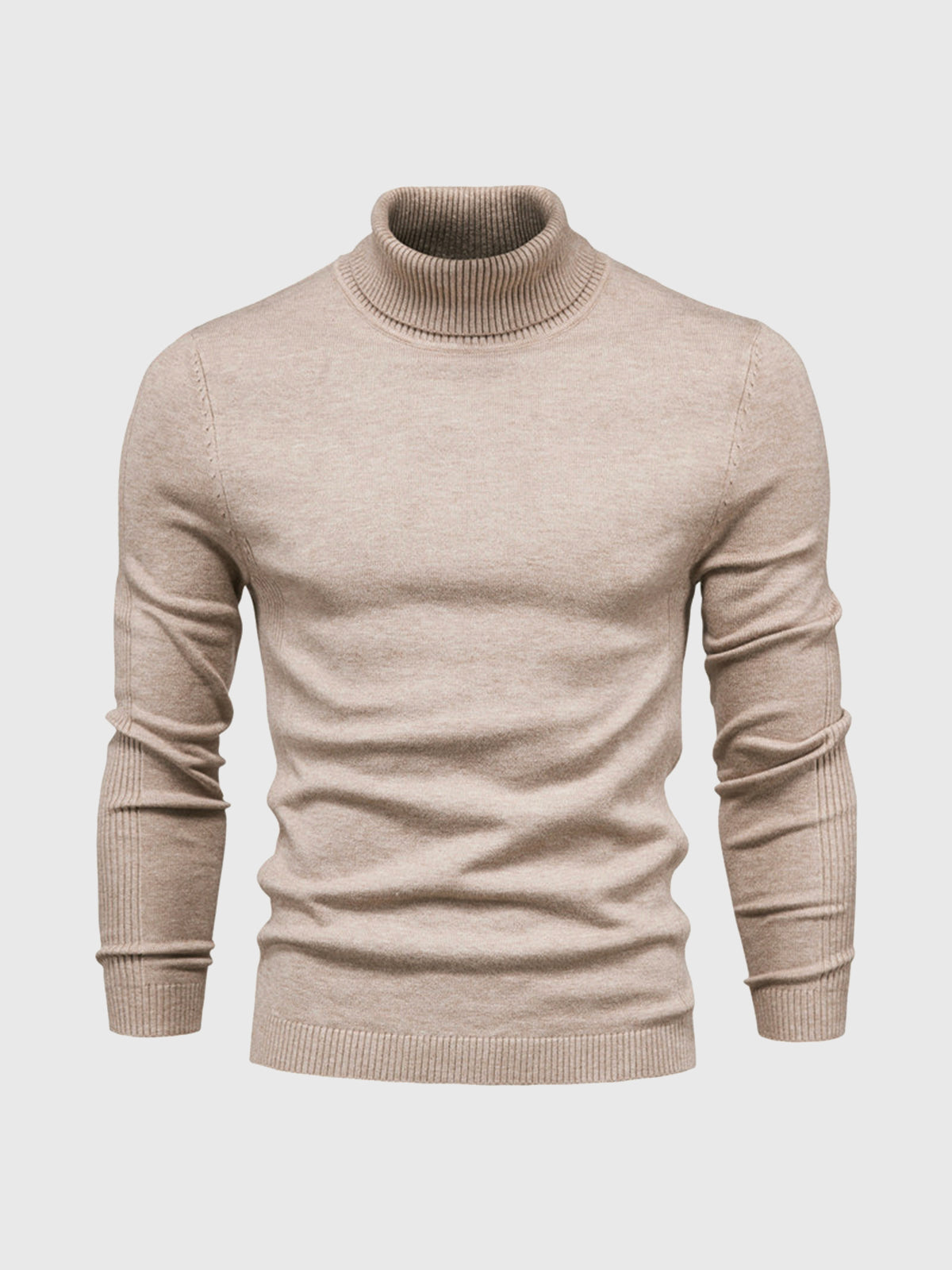 Men's Jumper With Ribbed Roll Neck | Knit