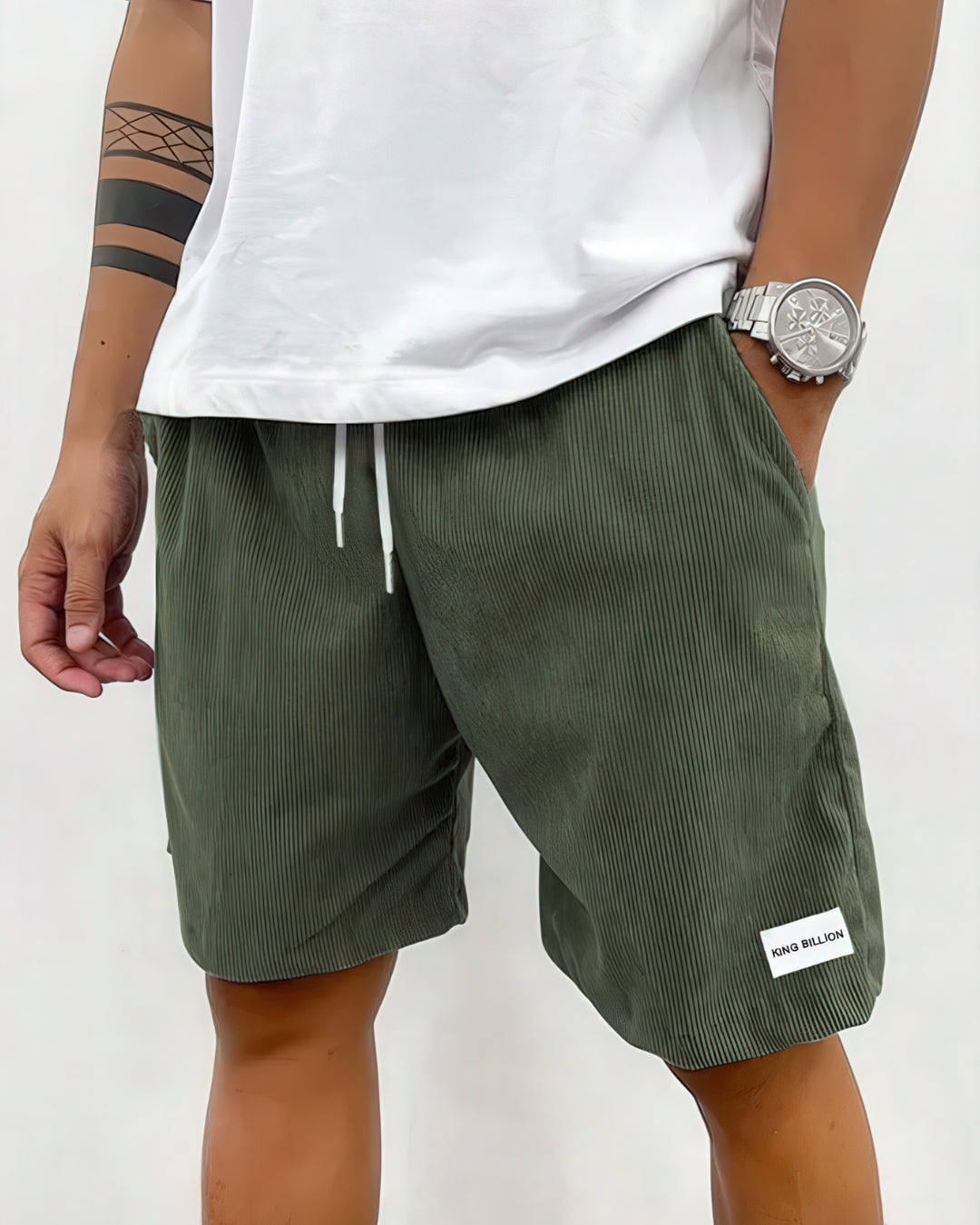 CORDUROY TEXTURE, TIMELESS SHORTS FOR MEN
