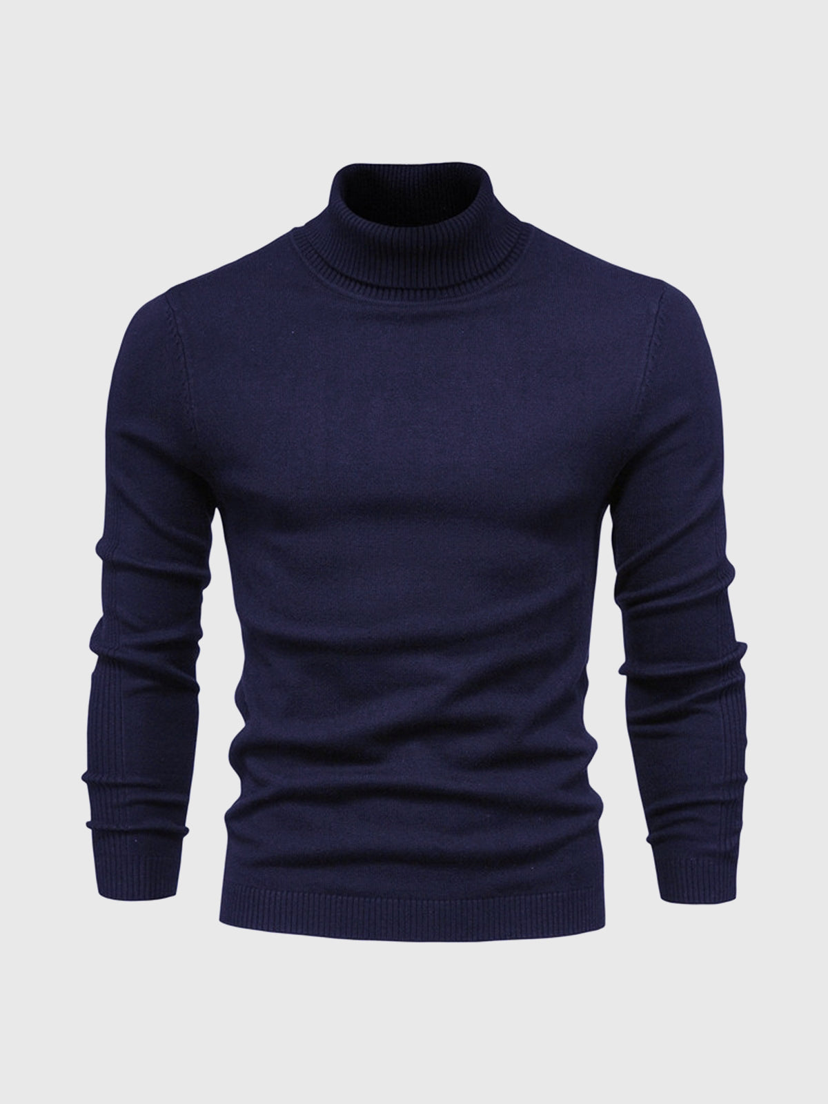 Men's Jumper With Ribbed Roll Neck | Knit