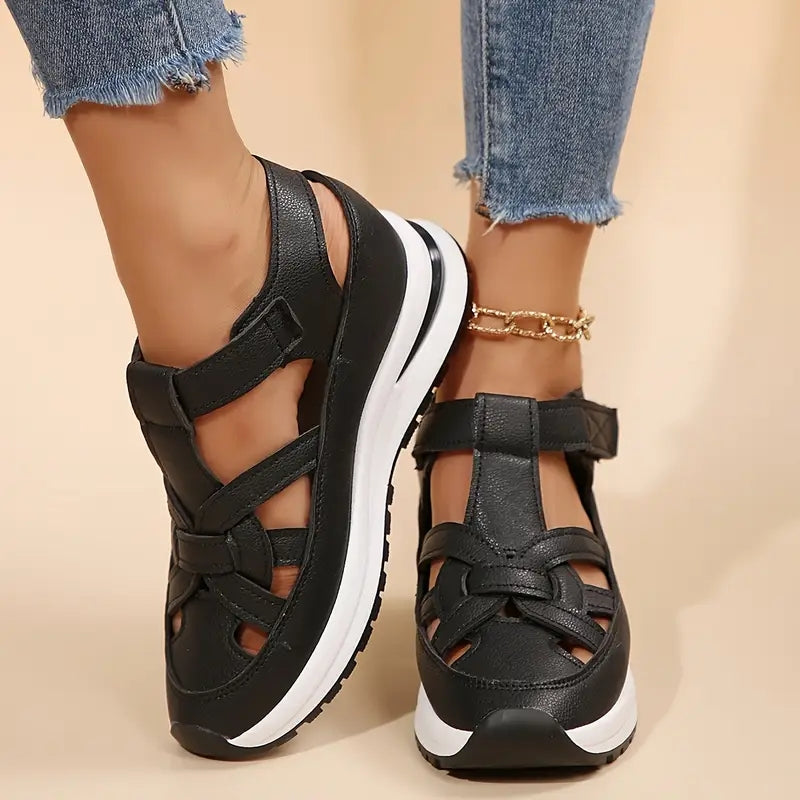 Women's Orthopedic Sandals With Adjustable Straps & Wedge Sole