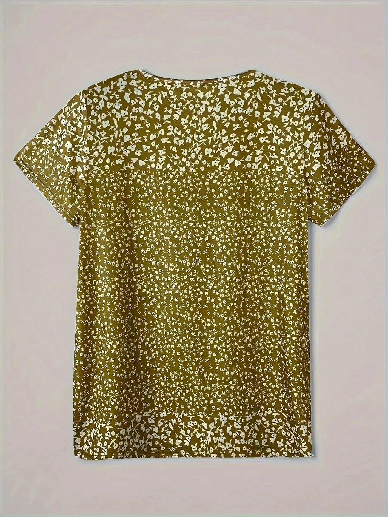 Women's Casual Summer V-neck Blouse With Short Sleeves