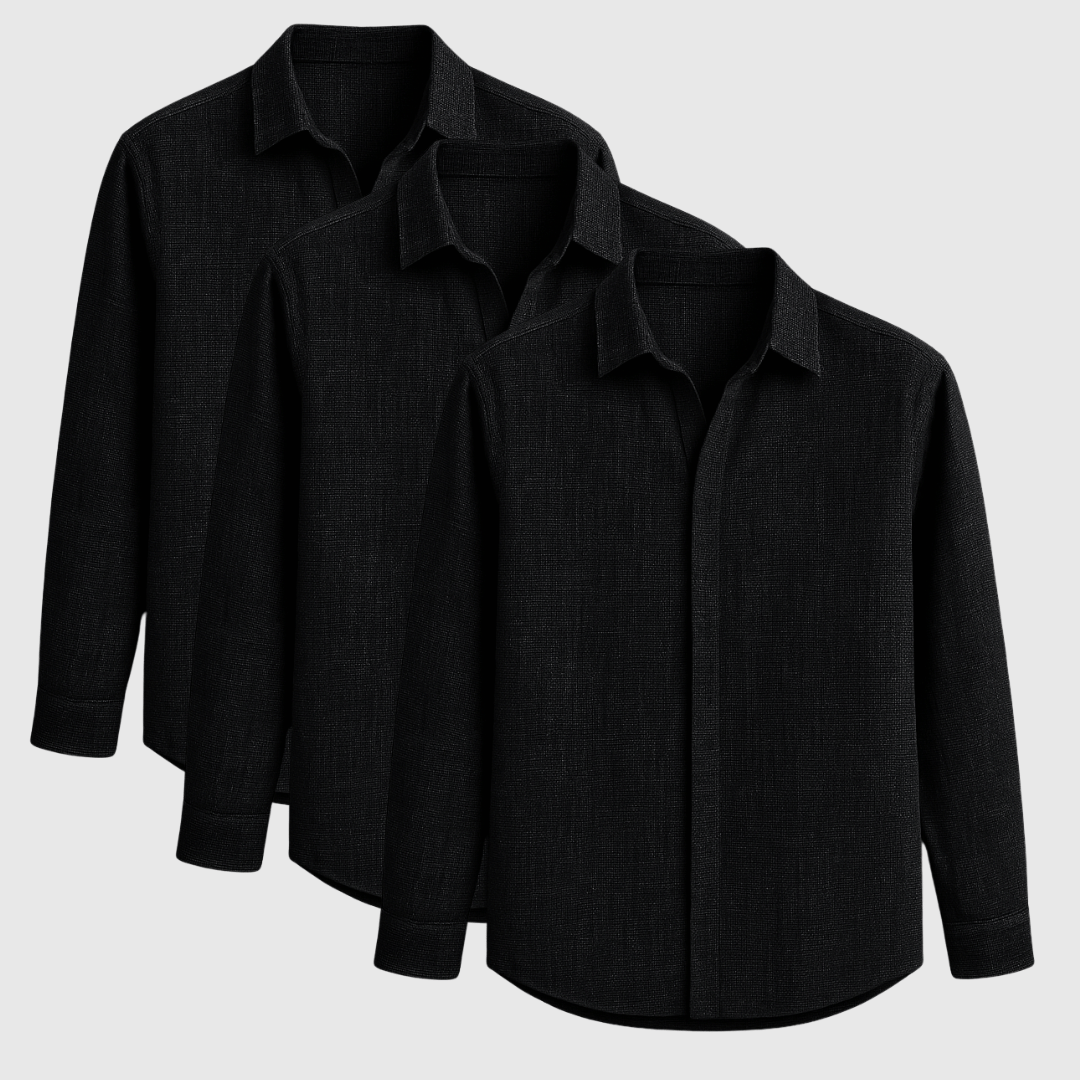 Men's Summer Linen Shirt With Long Sleeves