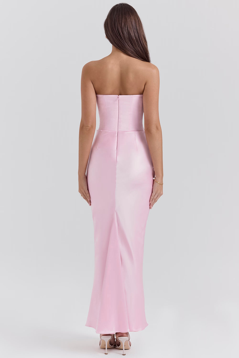 LUXE SATIN SLEEVELESS MAXI DRESS