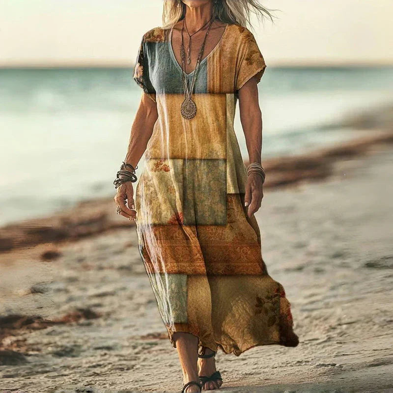 ELEGANT OMBRE BOHO MAXI DRESS