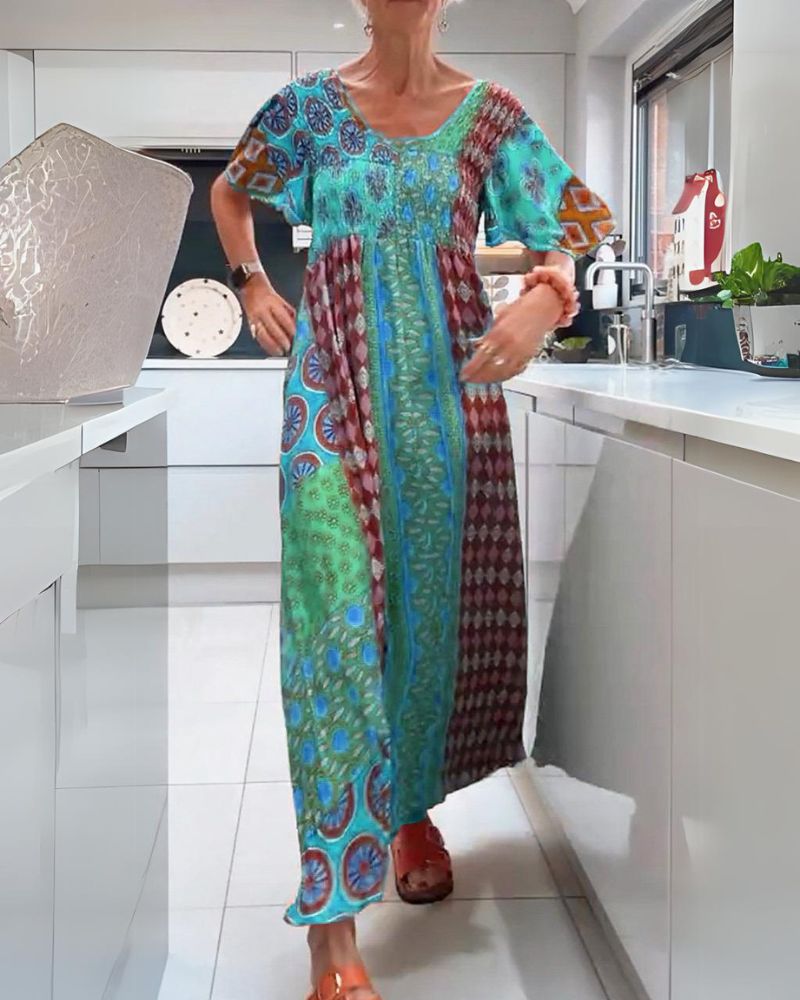 BOHEMIAN MAXI BOHO DRESS