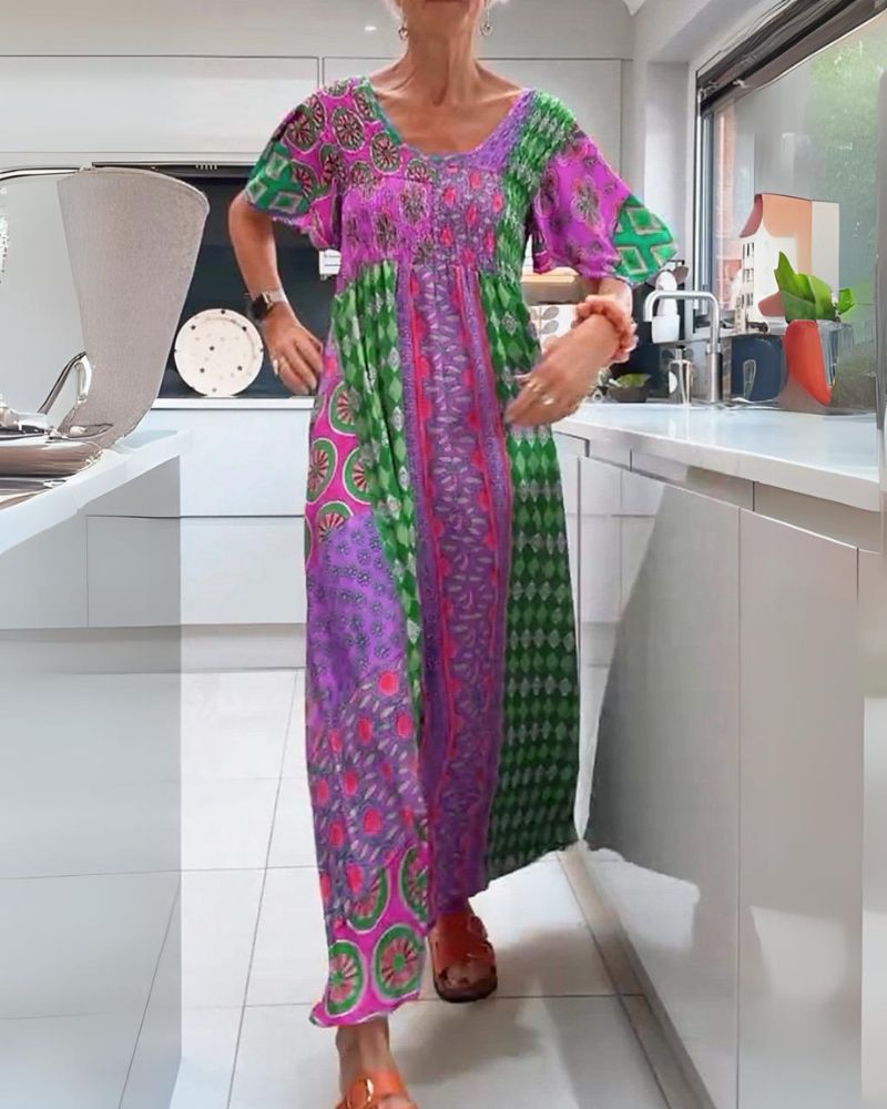 BOHEMIAN MAXI BOHO DRESS