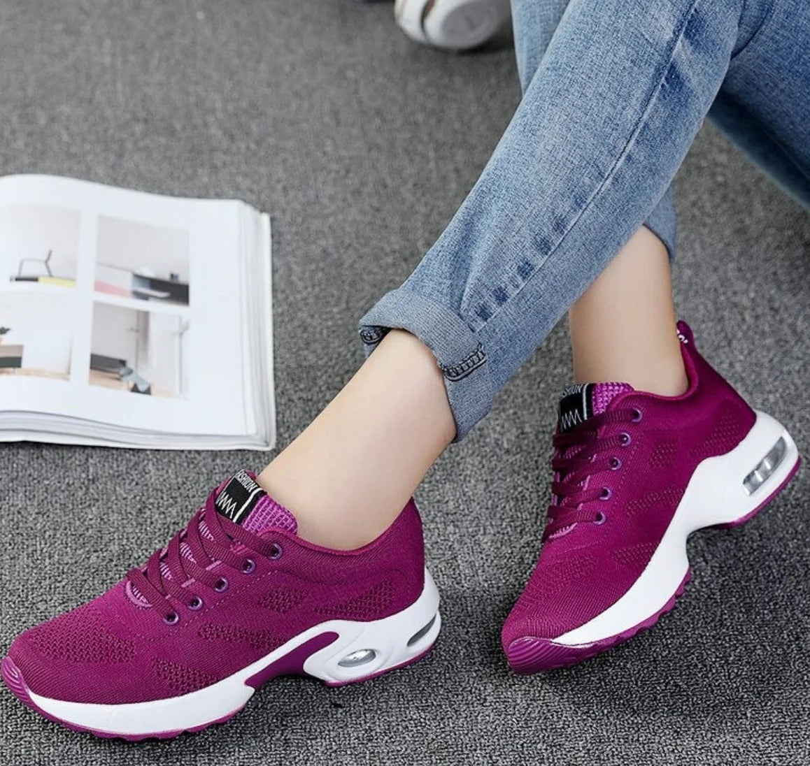 Women's Orthopaedic Sports Sneakers With Breathable Mesh