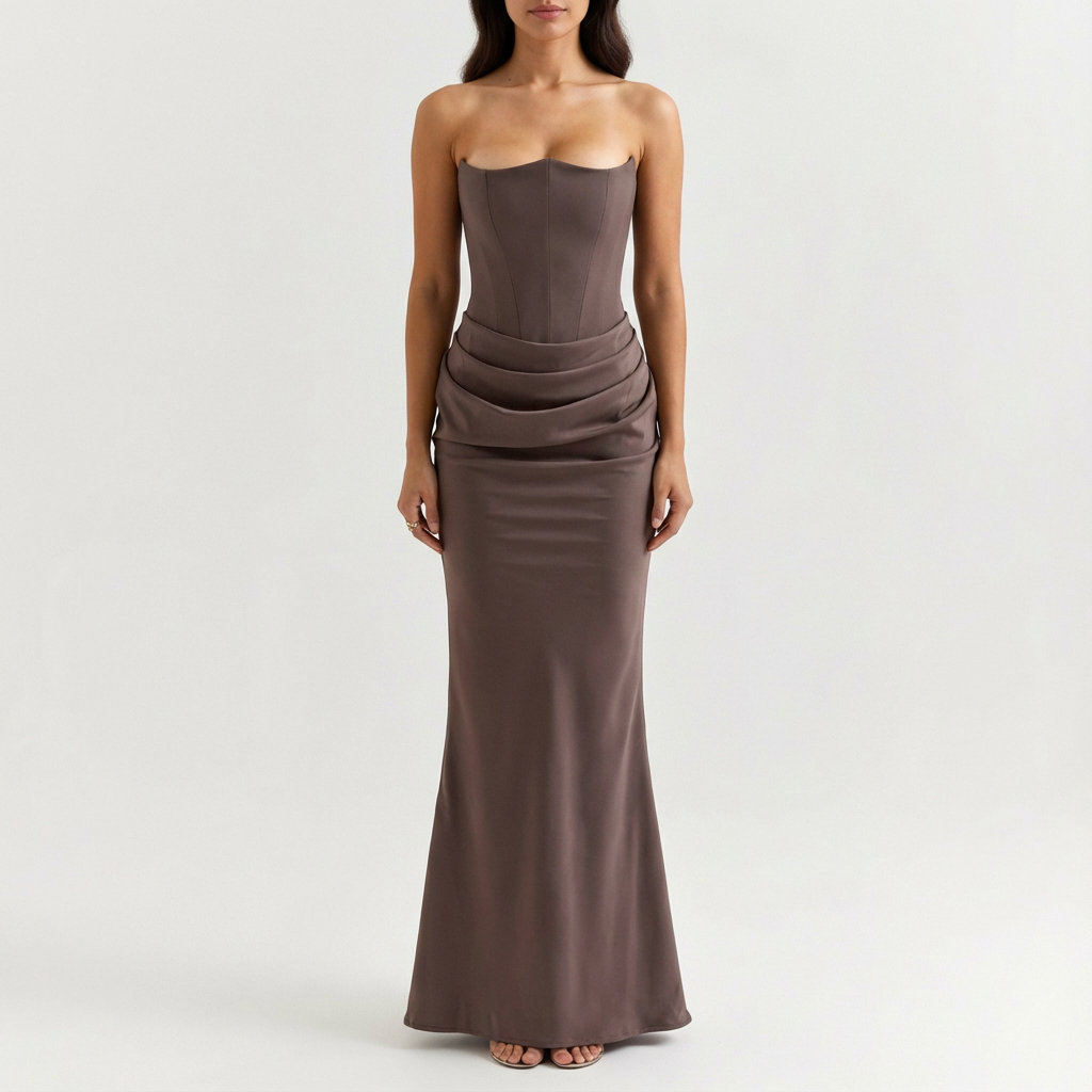 Amelia | Women's Maxi Dress With Bandeau Top And Fitted Silhouette | Elegant