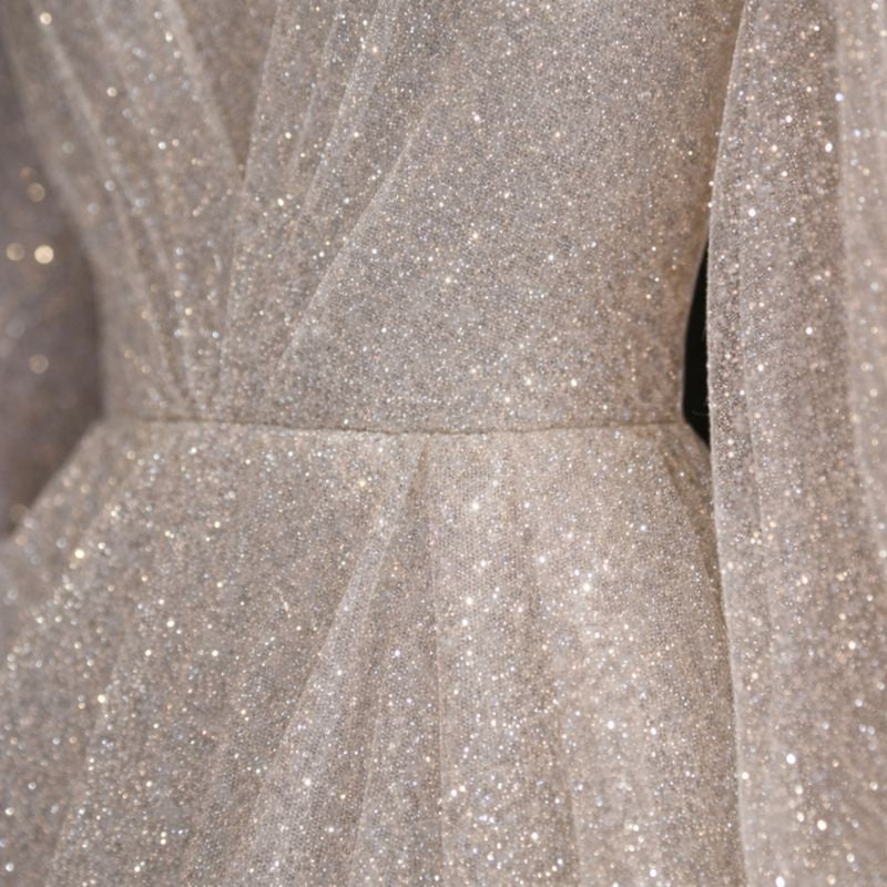 Amelia | Women's Maxi Dress With Bishop Sleeves And Glitter Detail | Elegant