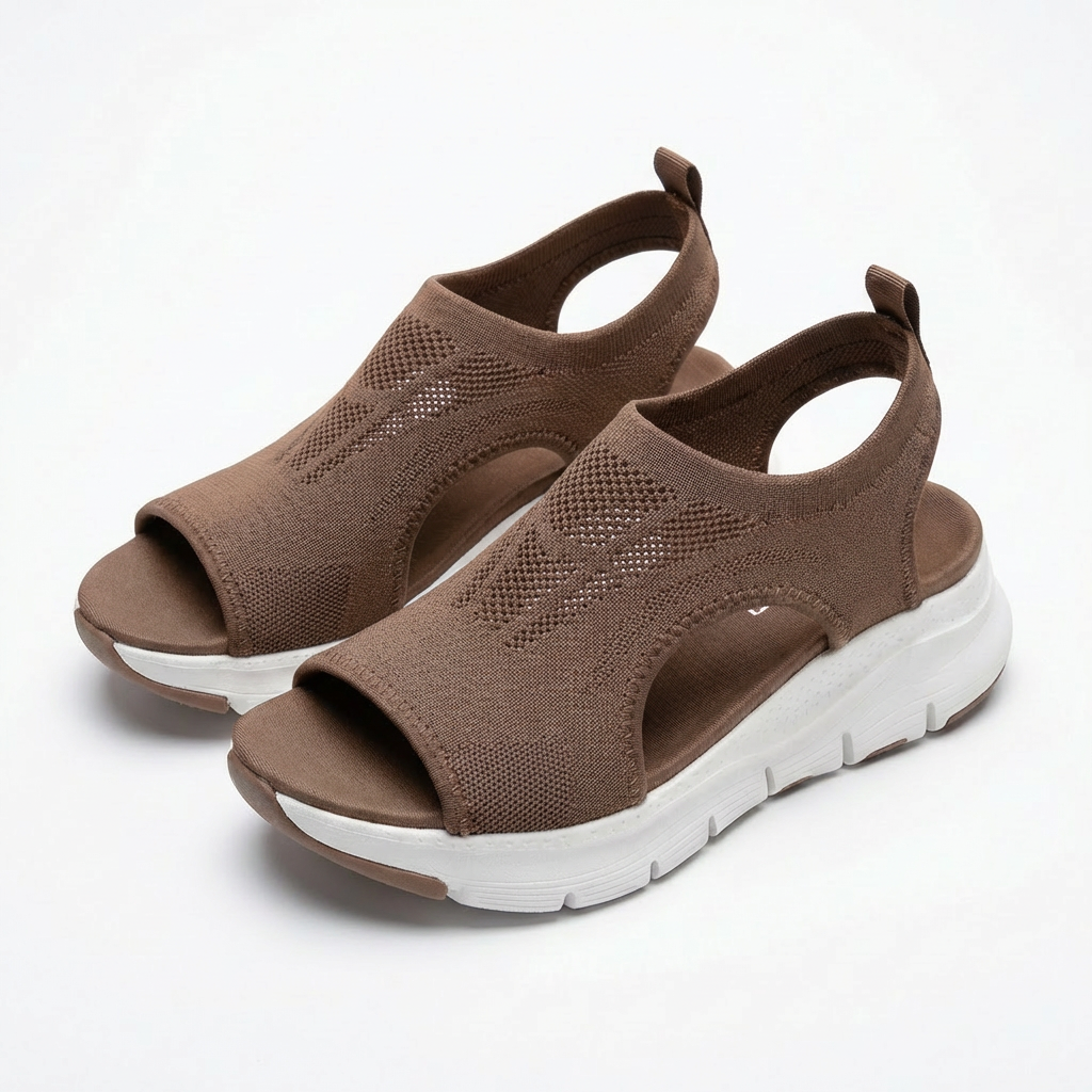 Amelia | Women's Platform Sandals With Side Cut-Outs And Thick Sole | Sporty