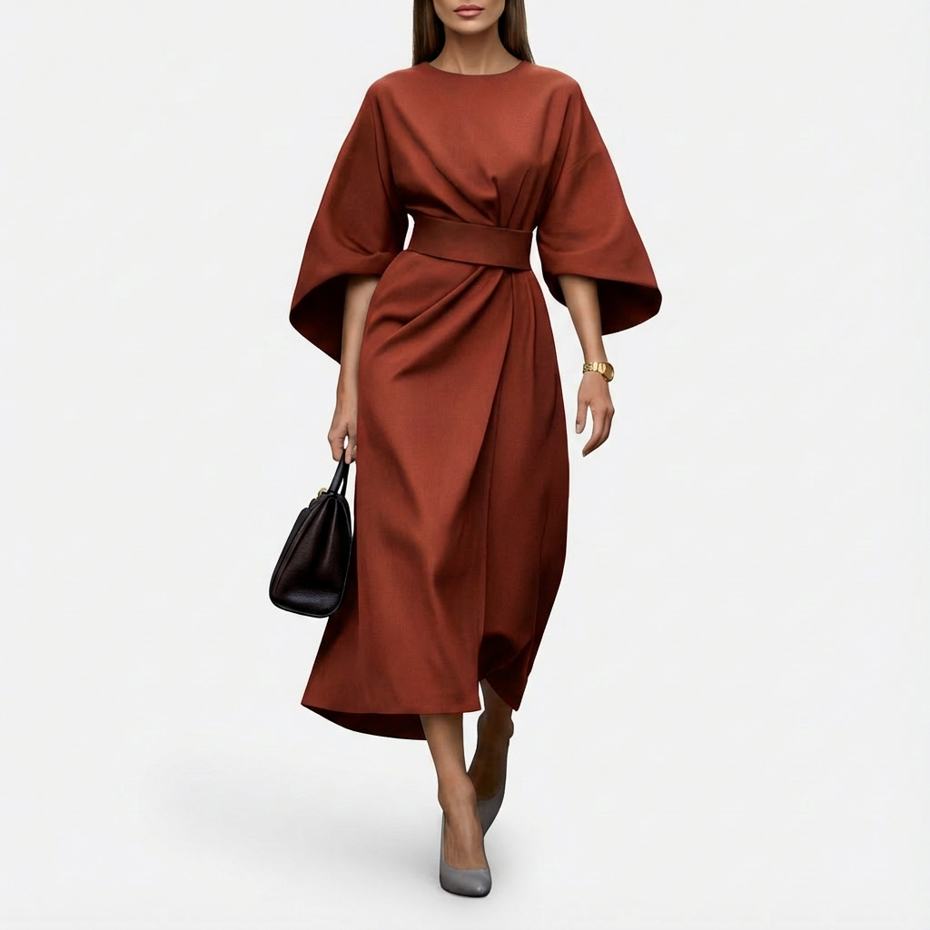 Ann | Women's Wrap Midi Dress