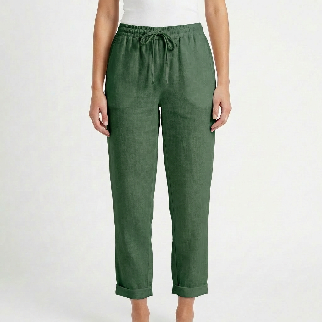 Ava | Women's Joggers With Elastic Waist And Tapered Legs | Casual