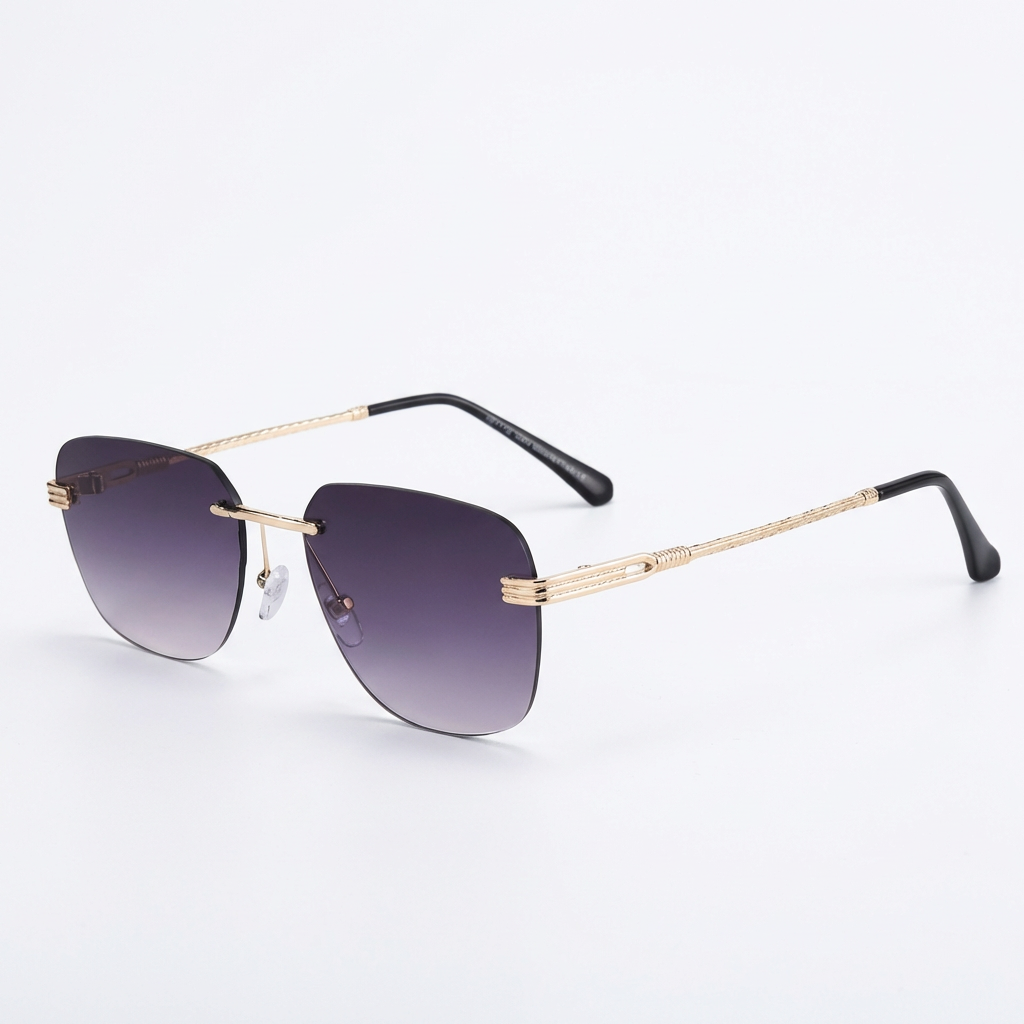 Ava | Women's Sunglasses With Rimless Design And Gradient Lenses | Chic