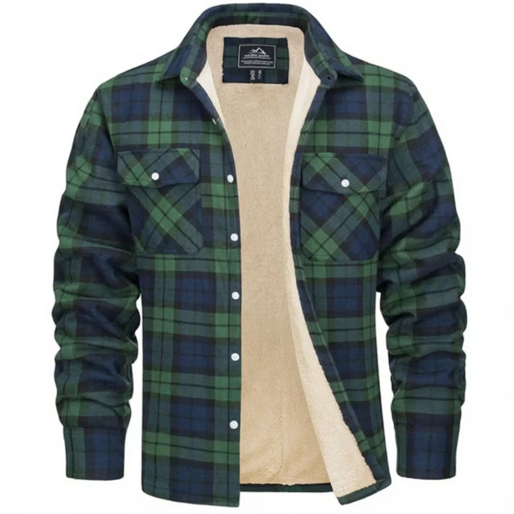 Benny | Men's Sherpa Lined Plaid Jacket