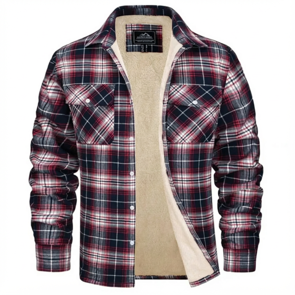 Benny | Men's Sherpa Lined Plaid Jacket