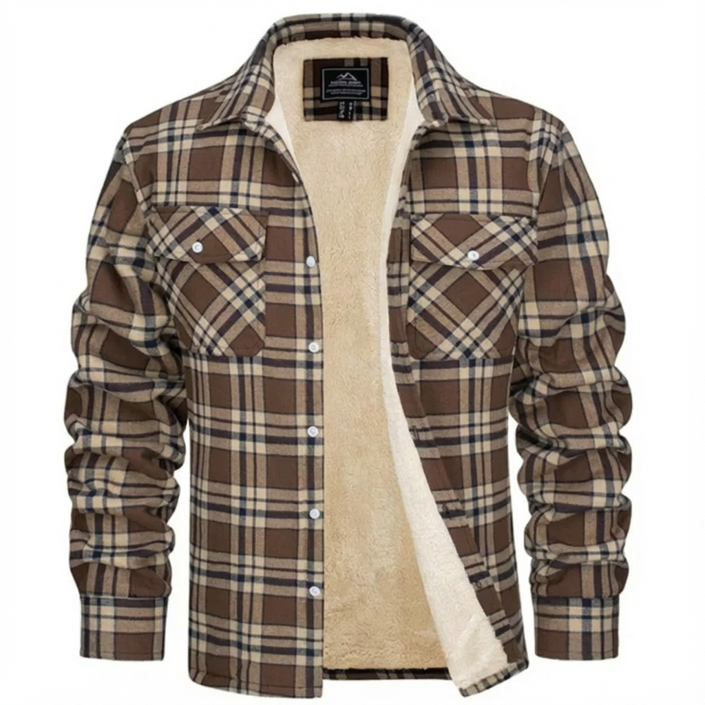 Benny | Men's Sherpa Lined Plaid Jacket