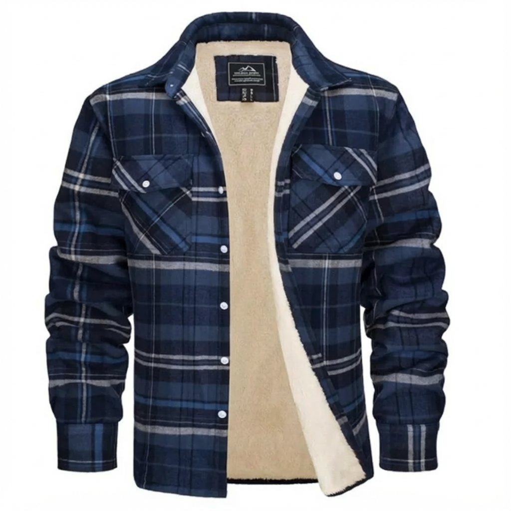 Benny | Men's Sherpa Lined Plaid Jacket