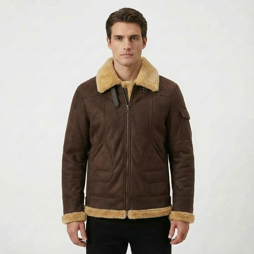 Bradley | Men's Shearling Aviator Jacket