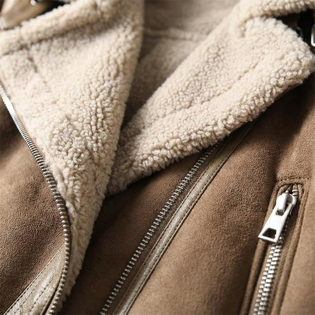 Brianna | Women's Aviator Belted Jacket