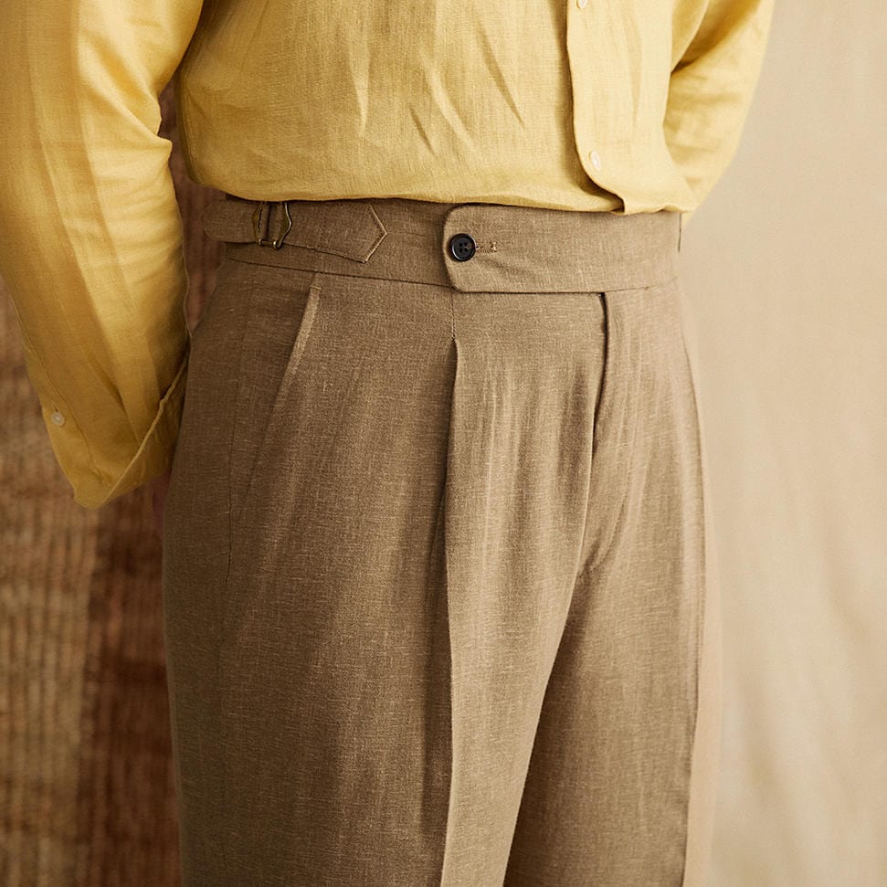 Casual Tailored Pants with Elegant Folded Front Design – Premium Fabric for Comfort and Versatile Style