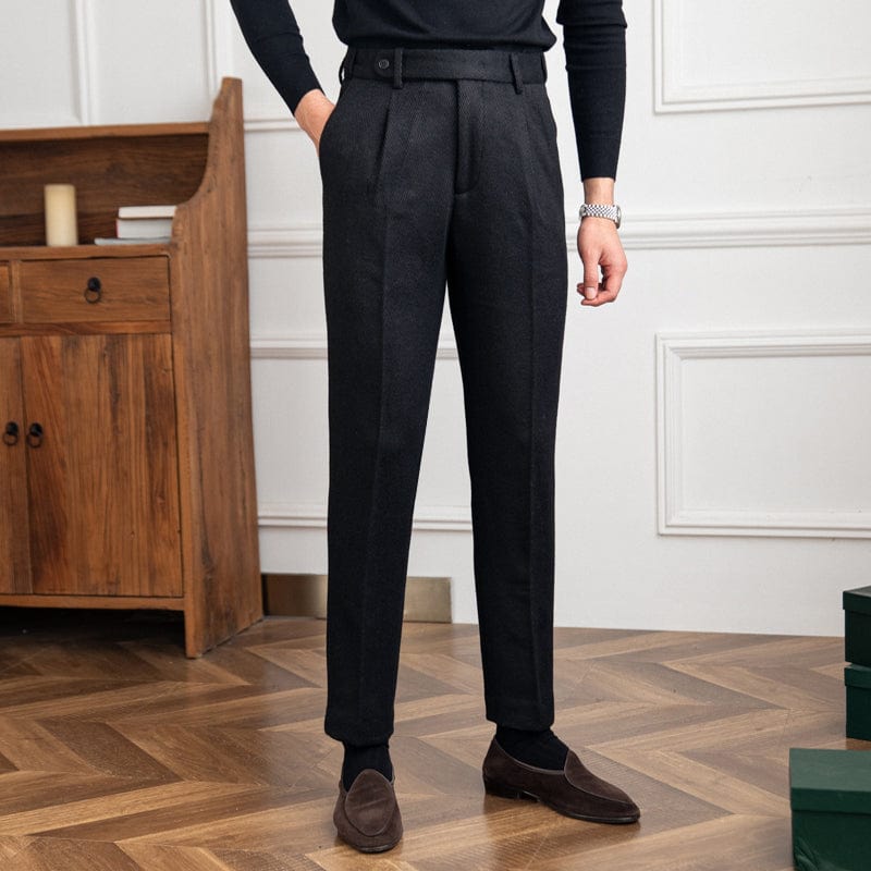 Casual Wool Pants for Men – Tailored Fit, Versatile Style for Formal and Casual Occasions