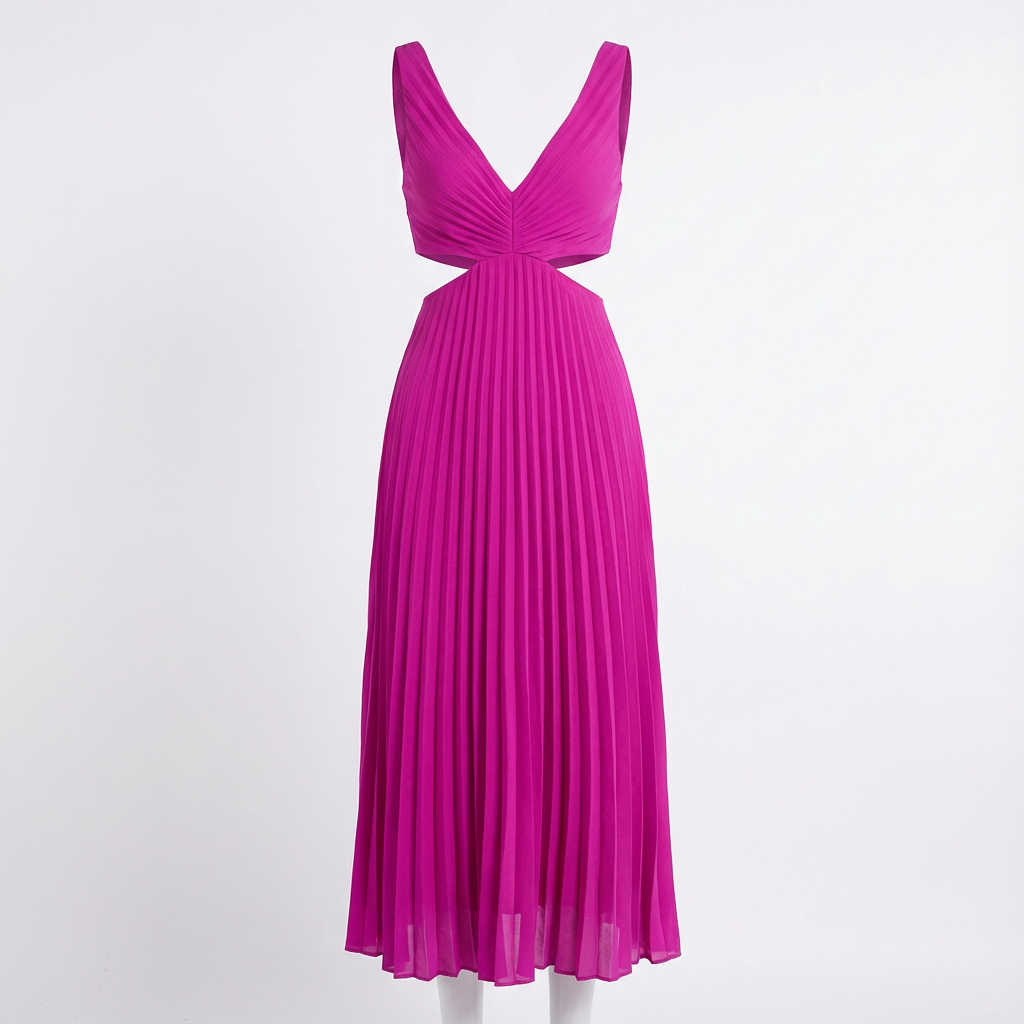 Cindy | Women's V-Neck A-Line Midi Dress