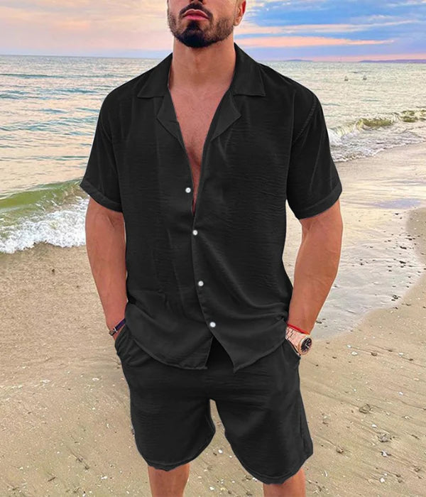 Old Money Ribbed Leisure Set for Men