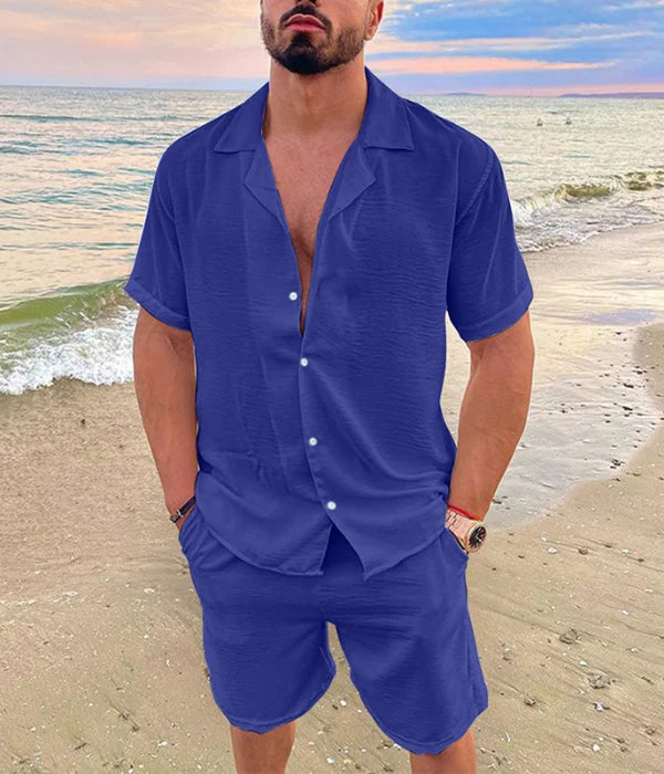 Old Money Ribbed Leisure Set for Men