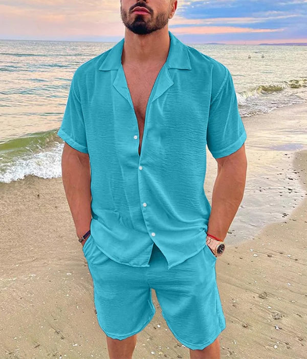 Old Money Ribbed Leisure Set for Men
