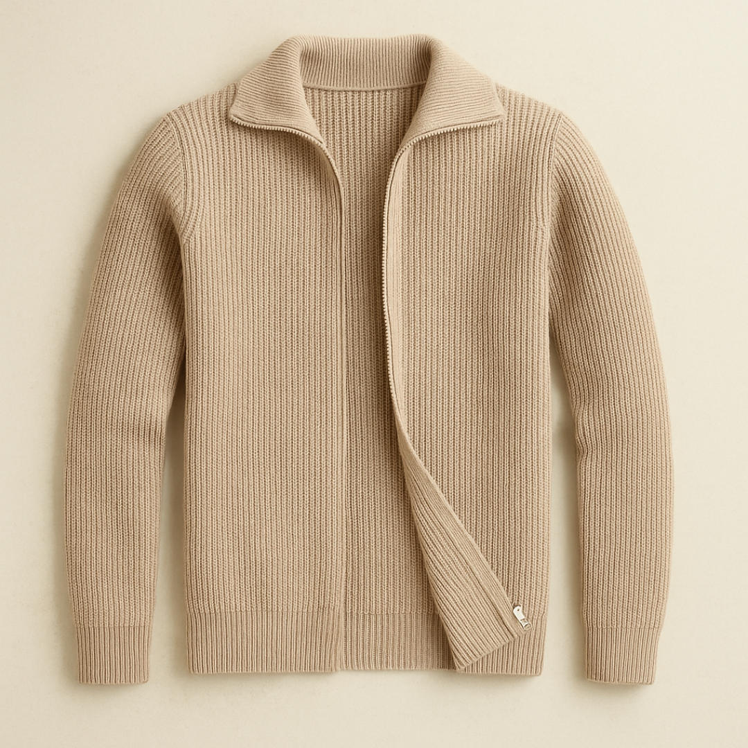 Elegant Knitted Open-Front Sweater