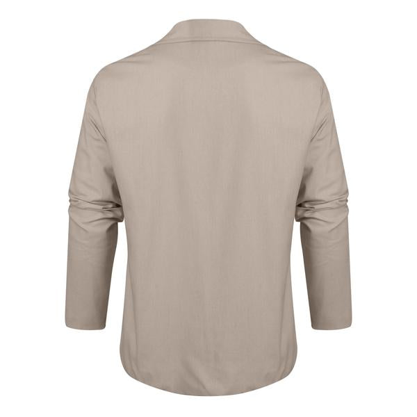 MEN'S LINEN CASUAL BLAZER WITH BUTTON FRONT