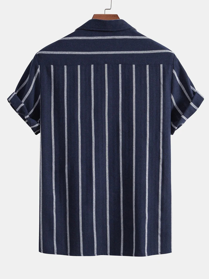 Elegant Lightweight Striped Summer Set for Men