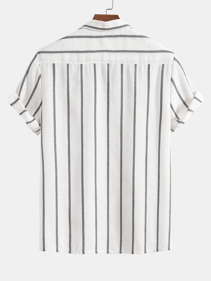 Elegant Lightweight Striped Summer Set for Men
