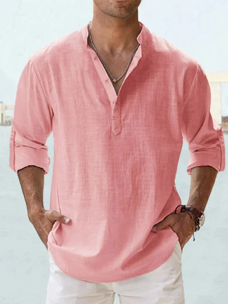 CLASSIC BREATHABLE LINEN SHIRT FOR MEN