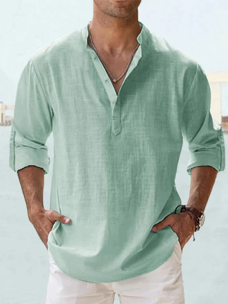 CLASSIC BREATHABLE LINEN SHIRT FOR MEN