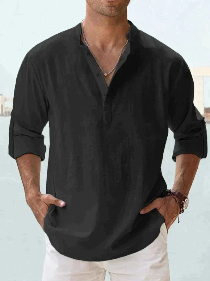CLASSIC BREATHABLE LINEN SHIRT FOR MEN