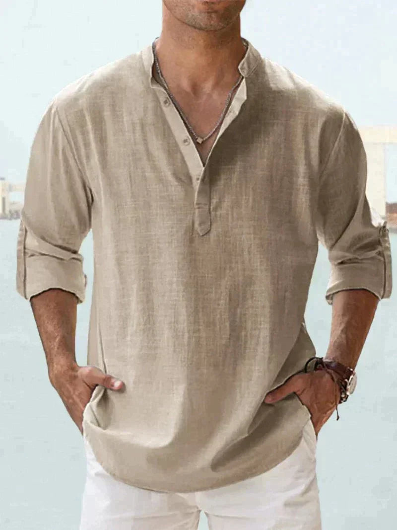 CLASSIC BREATHABLE LINEN SHIRT FOR MEN