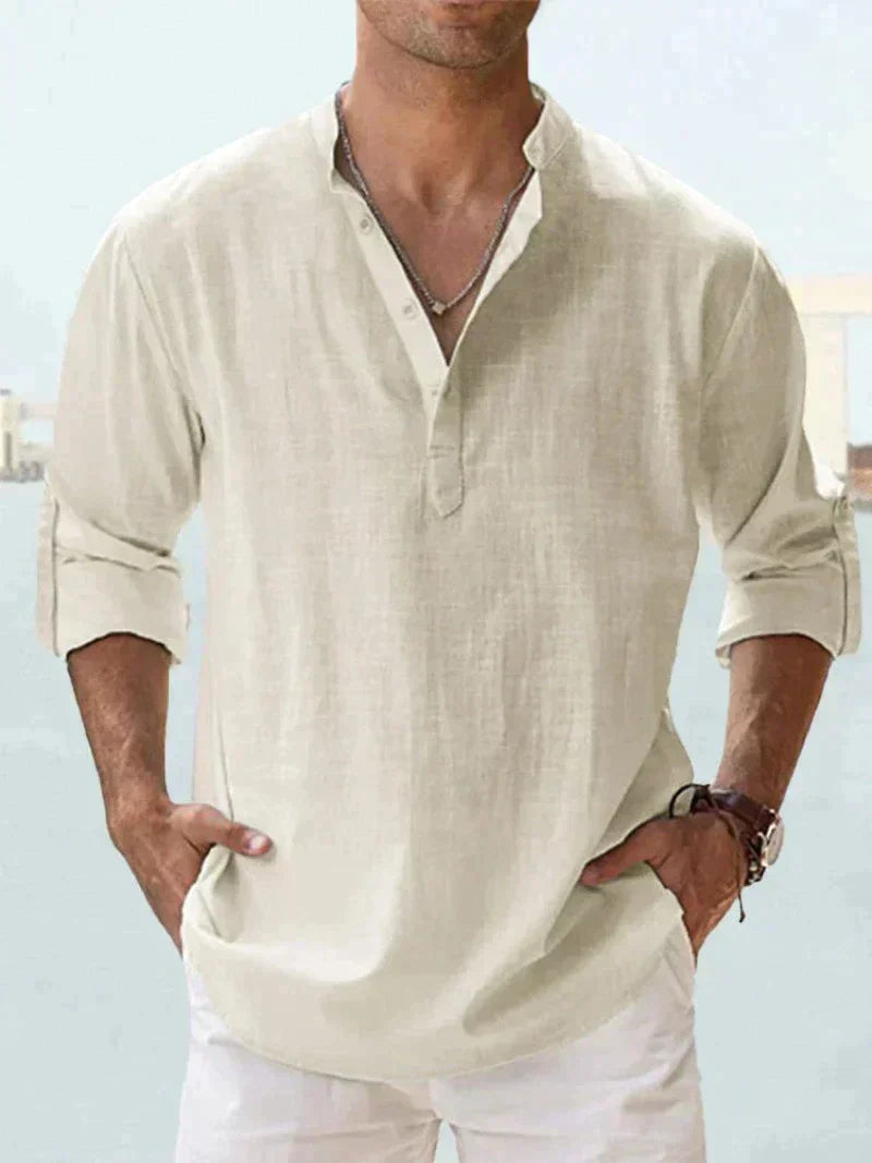 CLASSIC BREATHABLE LINEN SHIRT FOR MEN